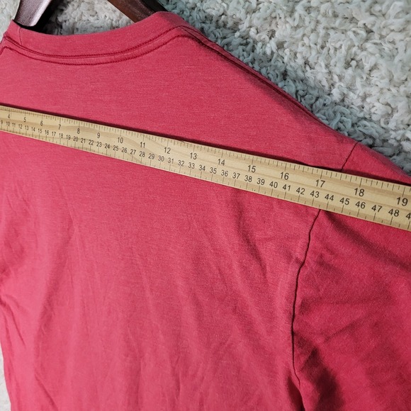 Cinch T-Shirt Men's Size Medium Red White Classic Heavy Duty Denim Big Logo S/S - Picture 5 of 8